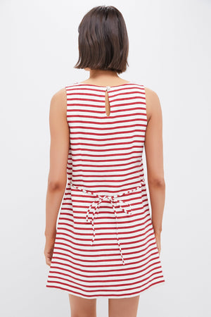 Red Breton Stripe Kelly Mini Dress