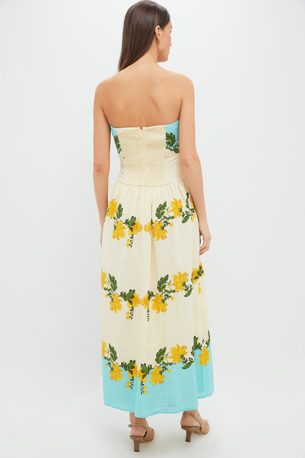 Aqua Mix Bennet Midi Dress