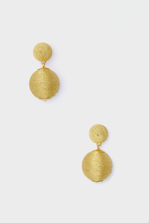 Gold Petite Lantern Earrings
