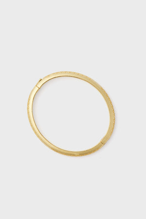 Gold Virginia Etched Bracelet