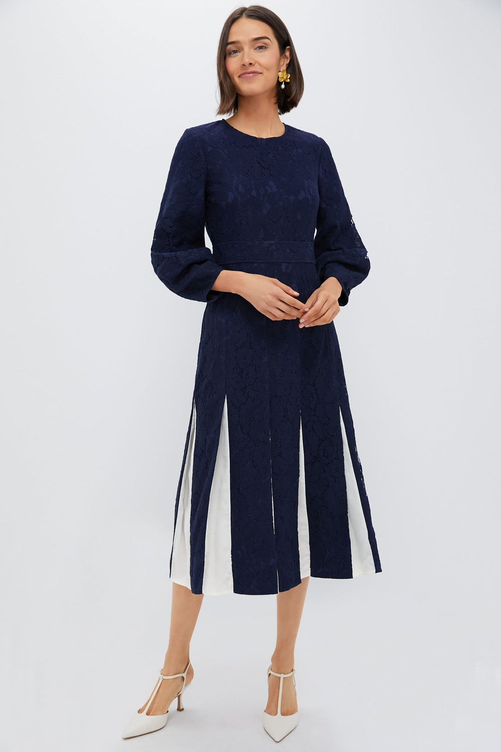 Navy Lace Cristiana Dress