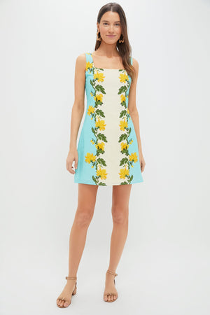 Aqua Mix Zander Mini Dress
