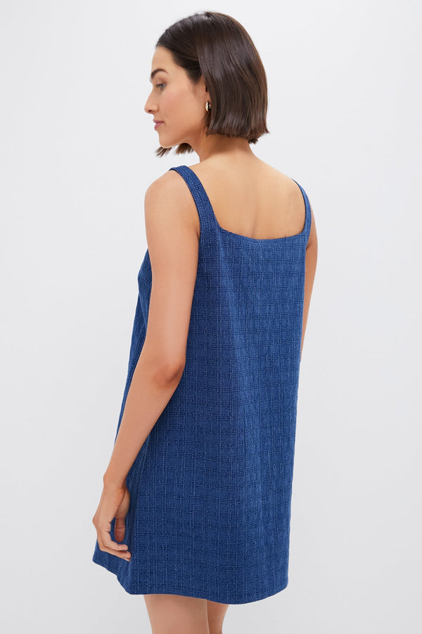Geo Textured Denim Cassie Dress