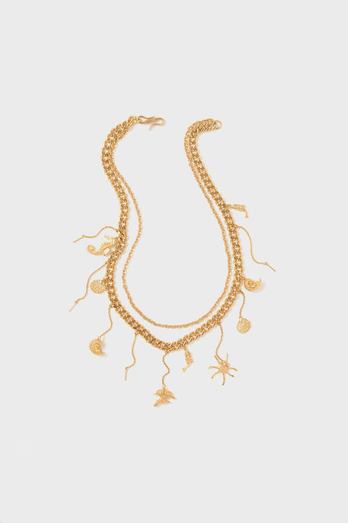 Gold Reverie Mini Charm Necklace