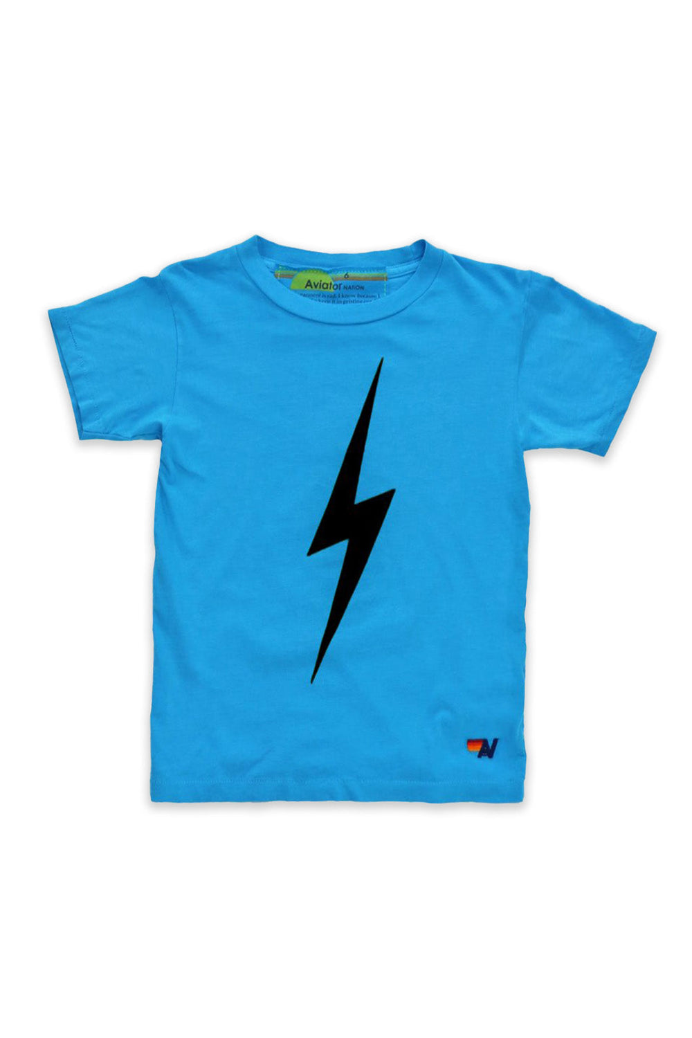 KID'S BOLT TEE - NEON BLUE