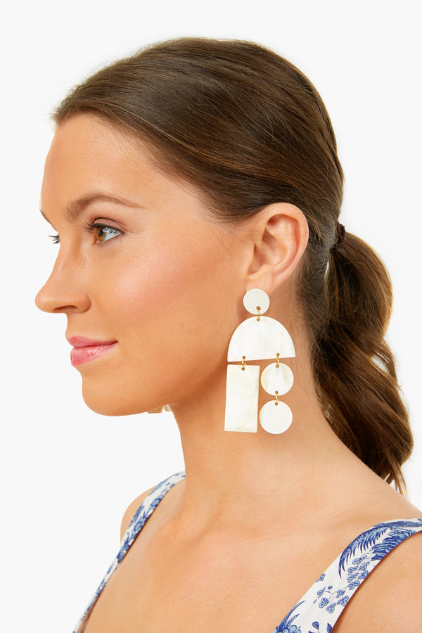 Natural Horn Mobile Earrings