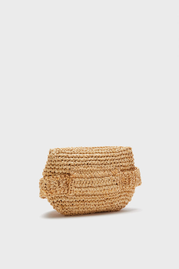 Toast Straw Belt Bag