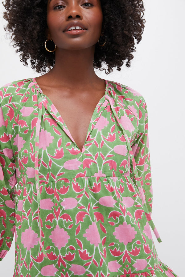 Exclusive Celery Lisbon Print Priya Dress