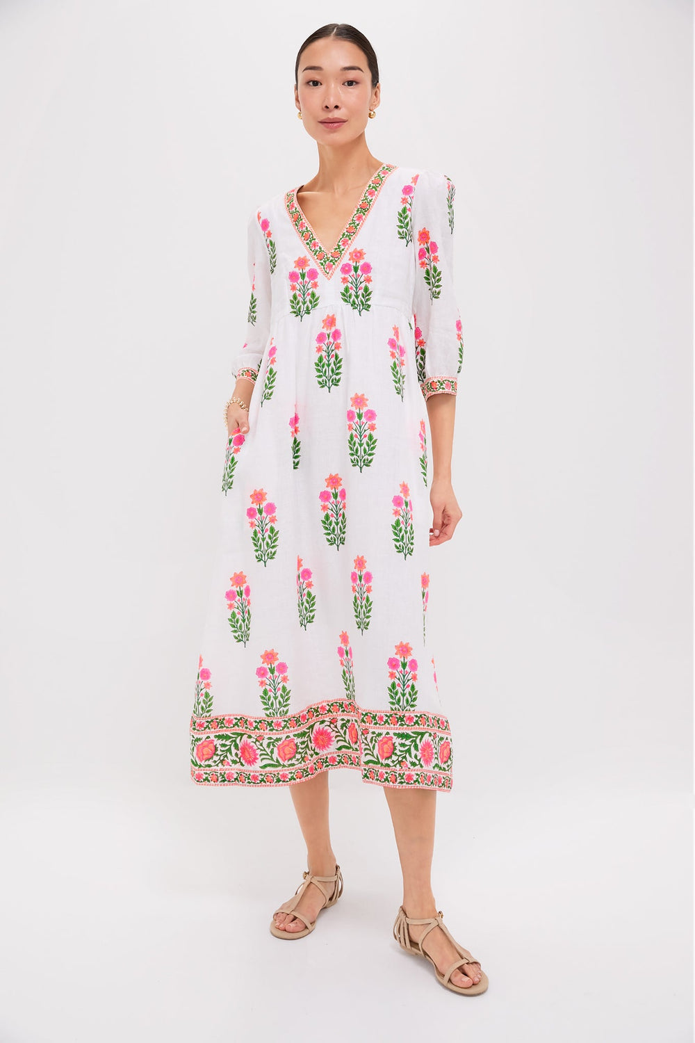 Neon Botanical Pushkar Dress