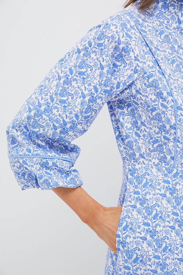 Baby Blue Ditsy Floral Hillsborough Dress