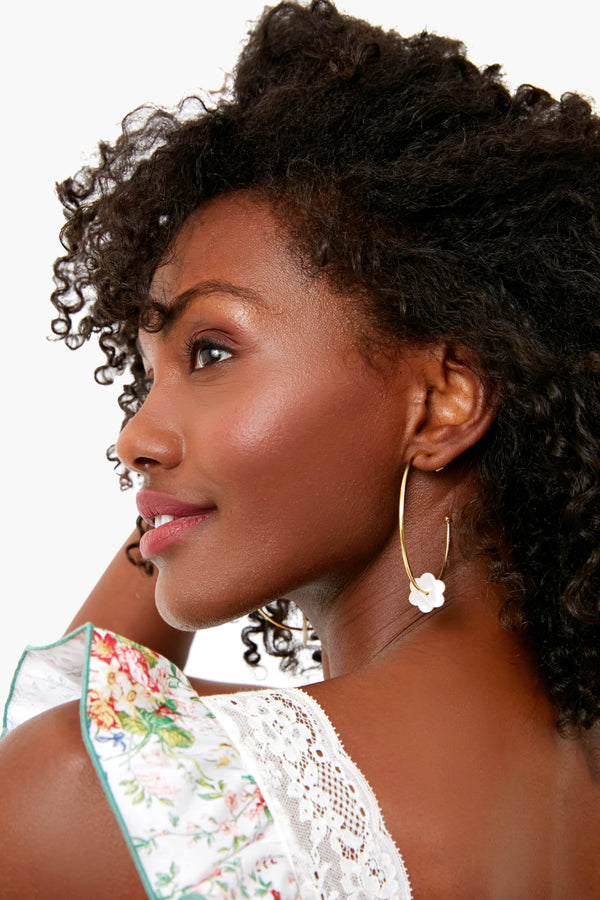 Flowers Hoop-La Earrings