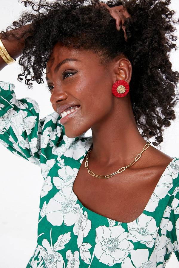 Red Iraca Studs