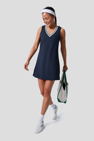 Green Embroidered Tennis Racket Boat Tote