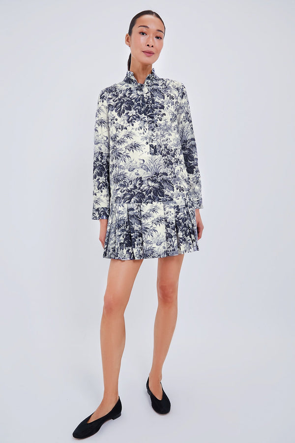 Navy Blue Toile Tate Dress