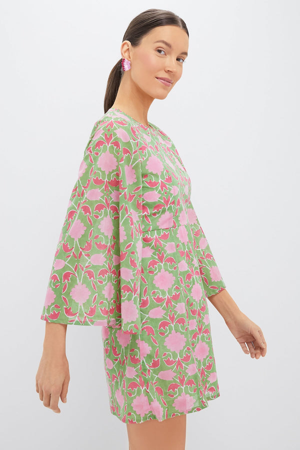 Exclusive Celery Lisbon Print Mary Dress