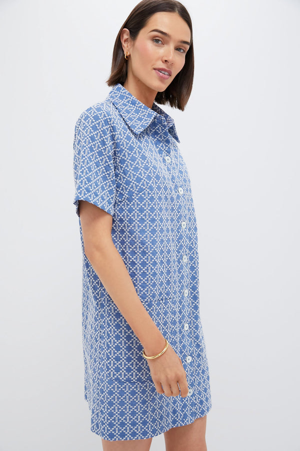 Denim Embroidered Lacie Dress