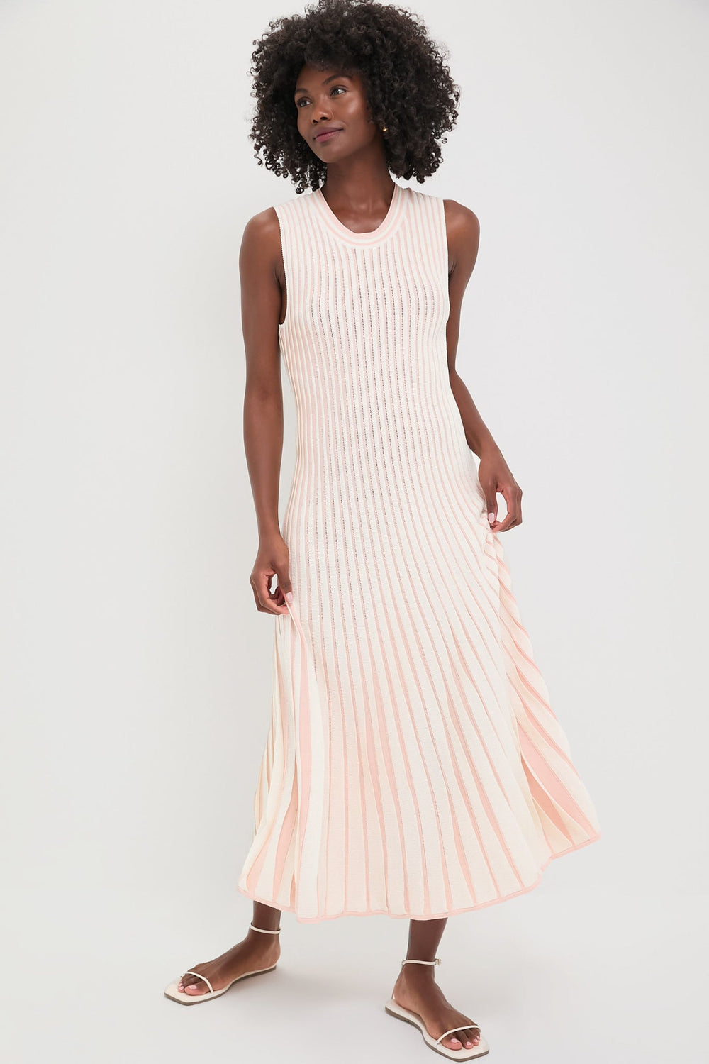 Pink Stripe Knit Amie Dress