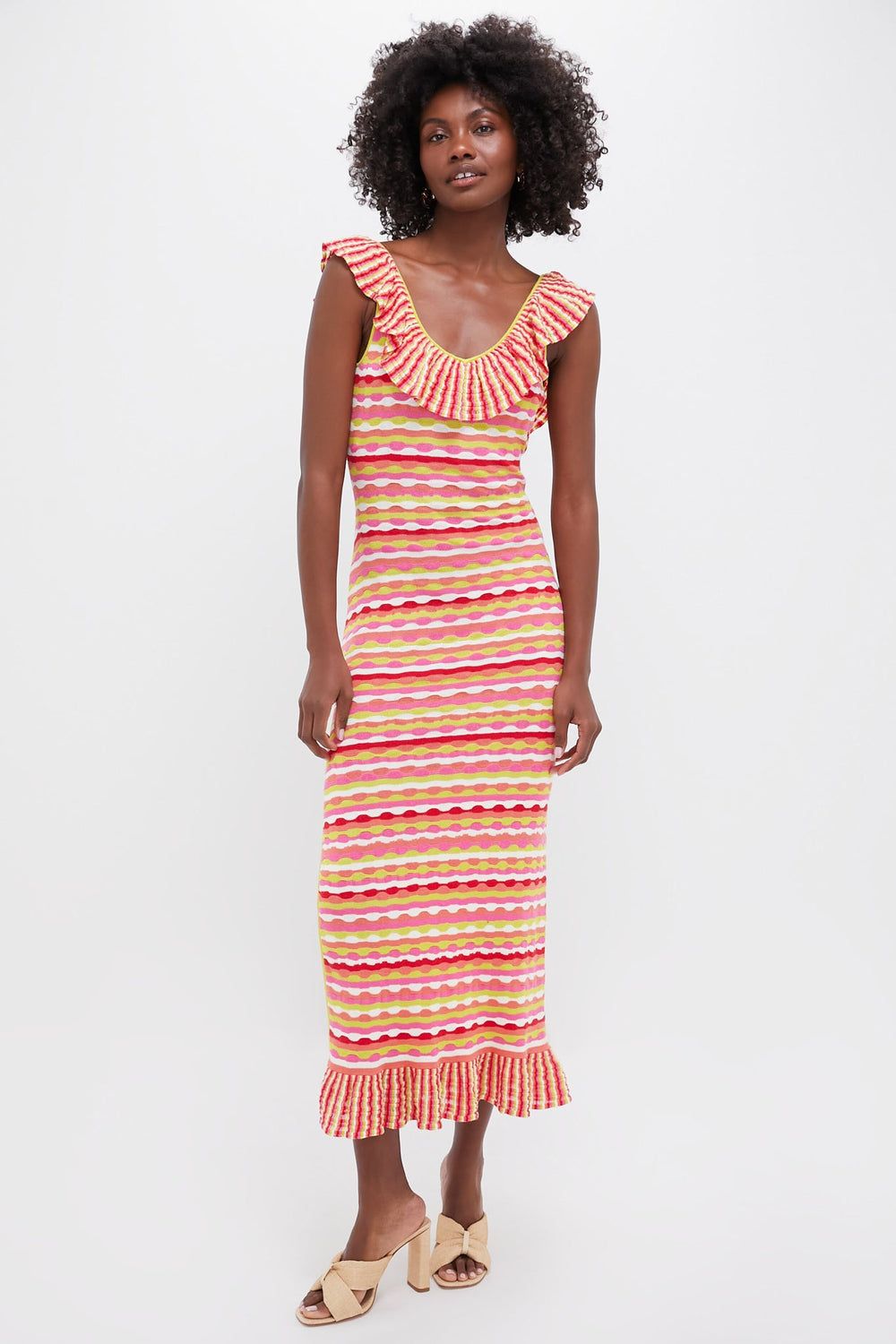Candy Stripe Alora Maxi Dress