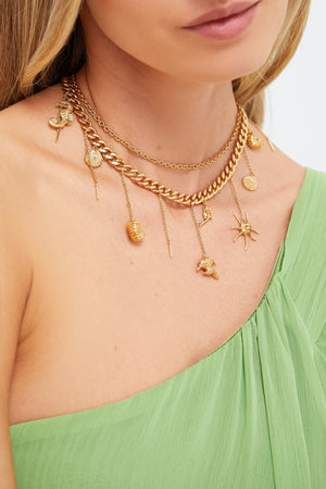Gold Reverie Mini Charm Necklace