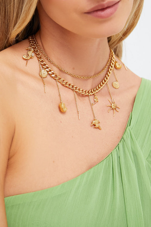 Gold Reverie Mini Charm Necklace