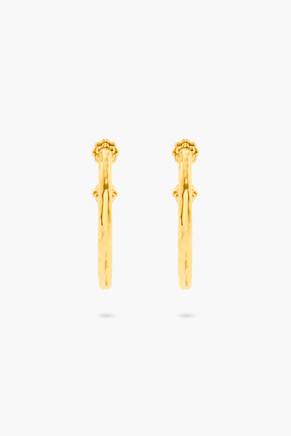 Berry Medium Hoop Earrings