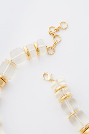 Clear and Gold Sadie Necklace