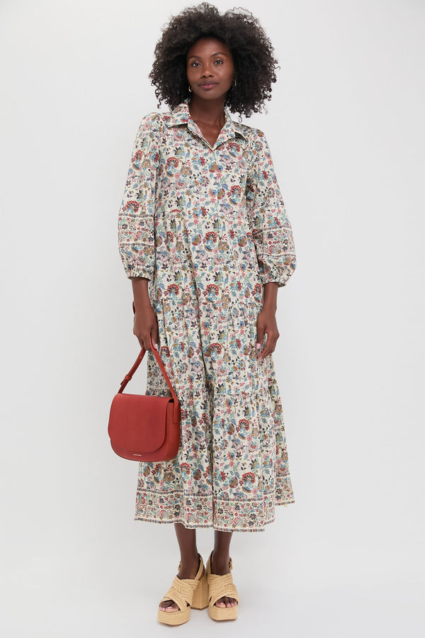 Cream Chintz Mabel Maxi Dress