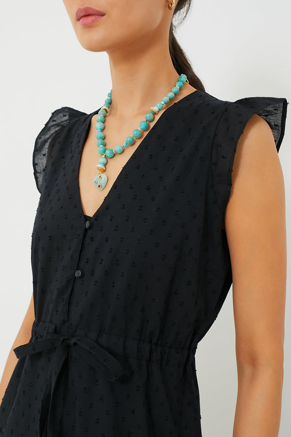 Black Swiss Dot Surya Dress