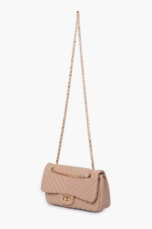 Natural Ayden Quilted Bag
