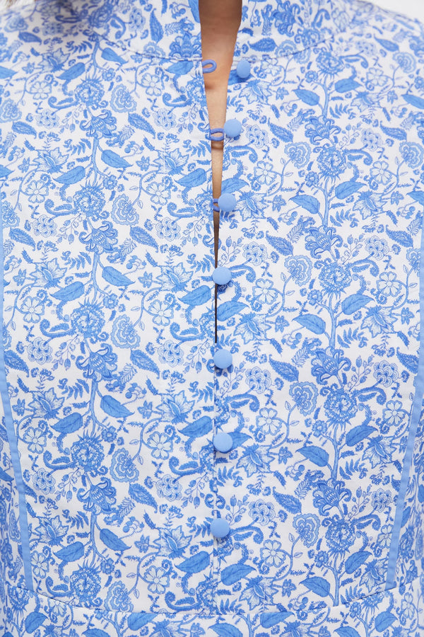 Baby Blue Ditsy Floral Hillsborough Dress