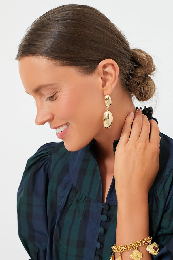 Gold Holly Earrings