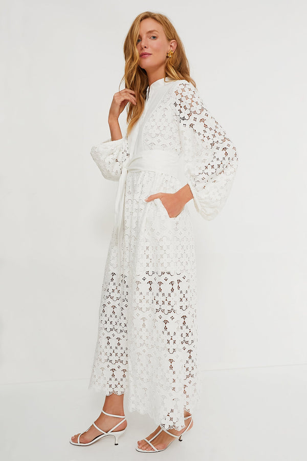 White Lace Calliope Dress