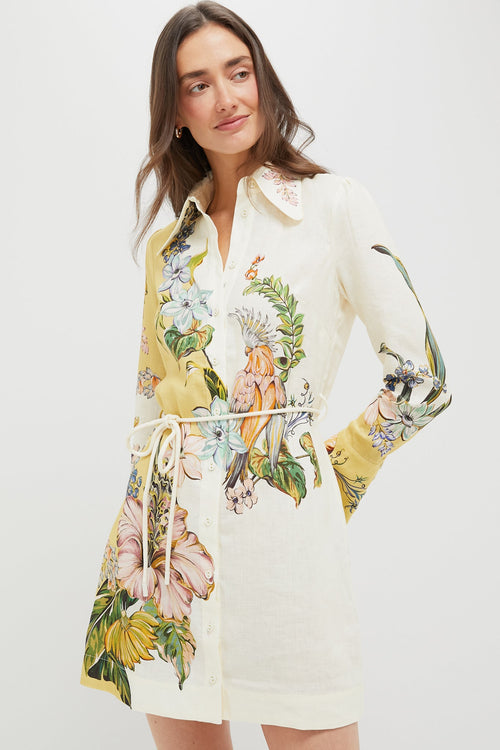 Multi Oleander Mini Dress