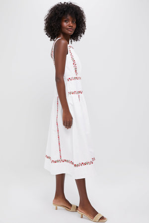 Ivory Flame Rasia Dress