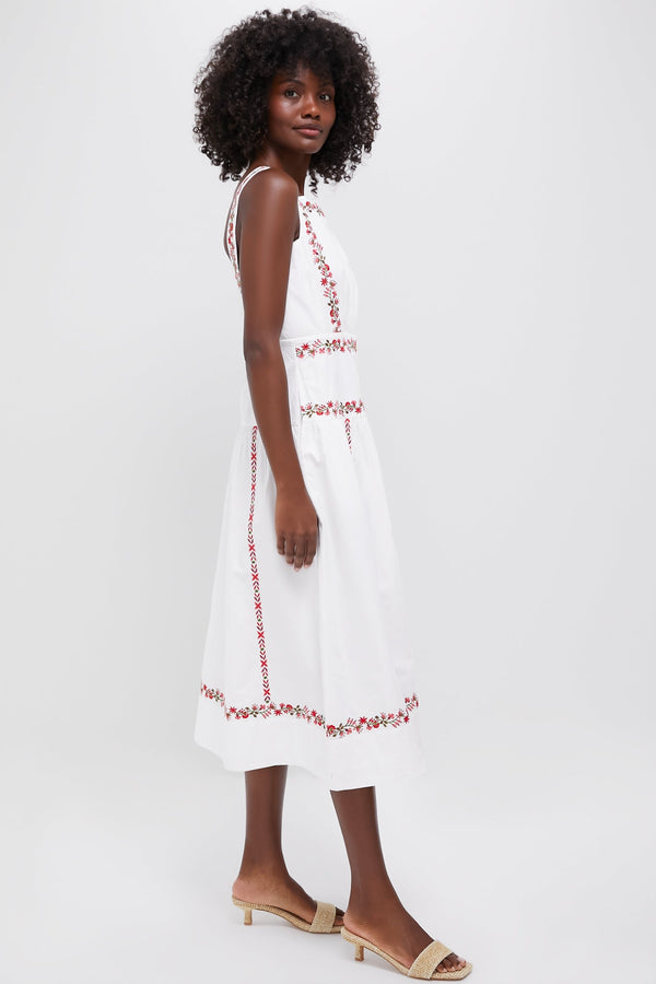 Ivory Flame Rasia Dress