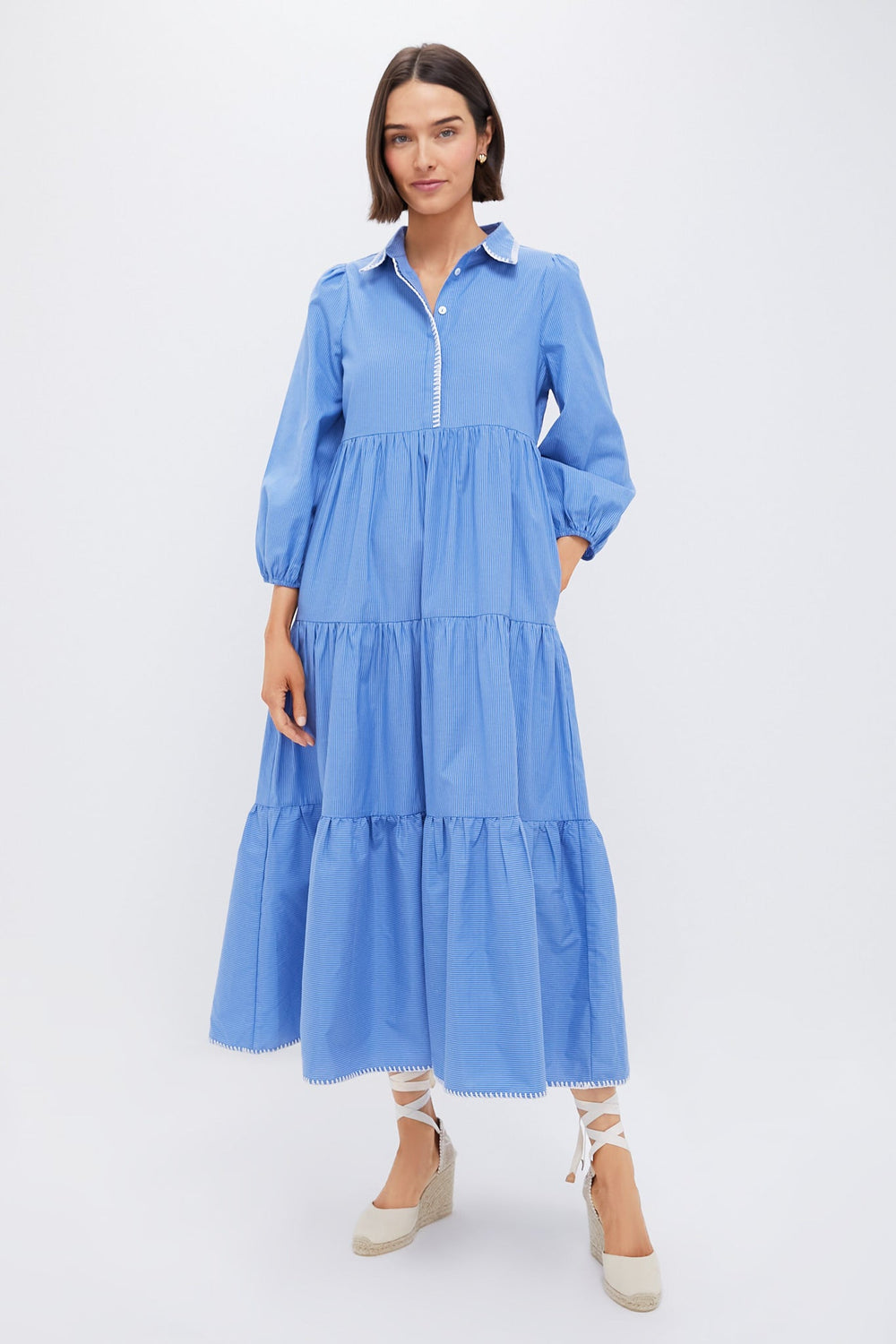 Whipstitch Blue Stripe Mabel Maxi Dress
