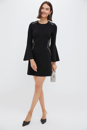 Black Embellished Farrow Dress