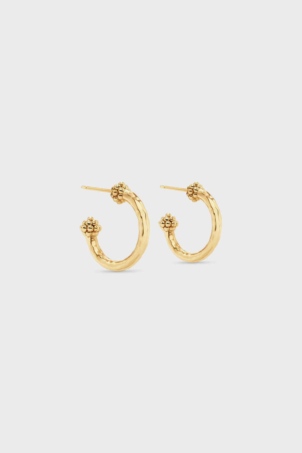 Gold Berry Small Hoop Earrings