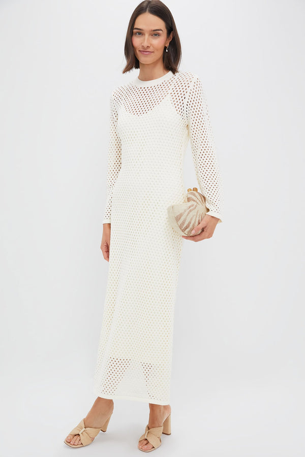 Cream Knit Amanyara Maxi Dress