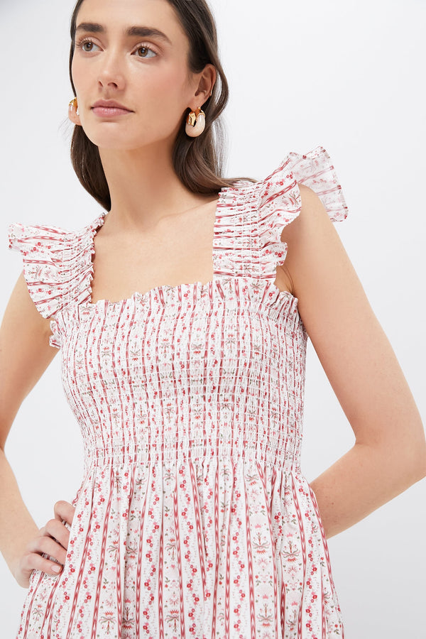 Emma Ikat Stripe Pink Multi Ellie Nap Dress