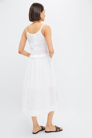 Pearl Zora Solid Tank Button Down Dress
