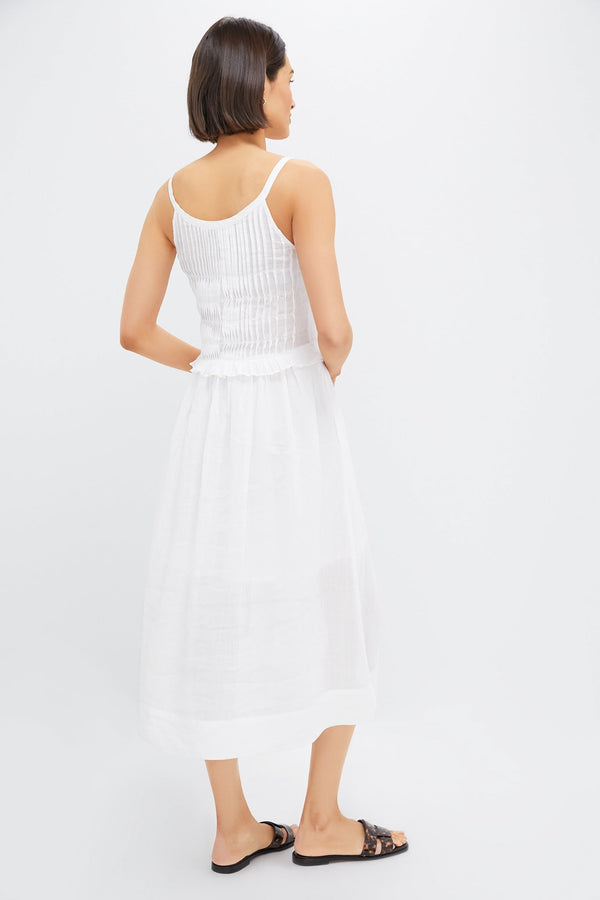 Pearl Zora Solid Tank Button Down Dress