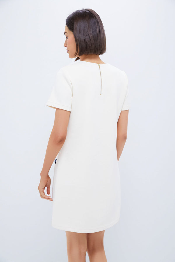Pearl White Short Sleeve Francoise Dress