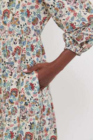 Cream Chintz Mabel Maxi Dress
