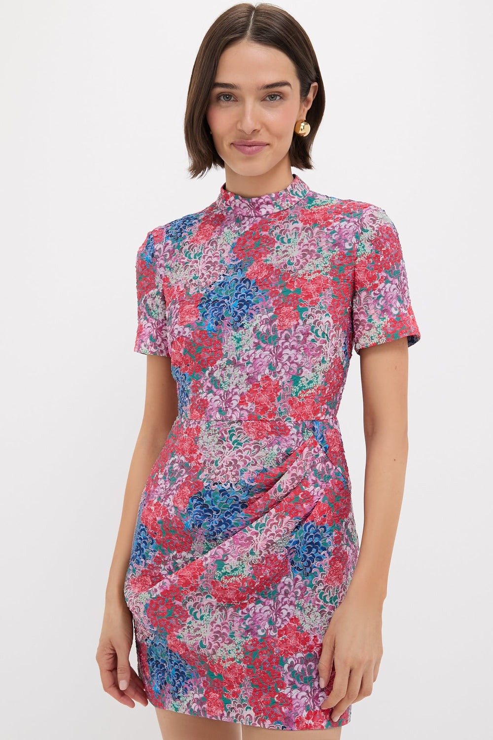 Florentina Sea Draped Mini Dress