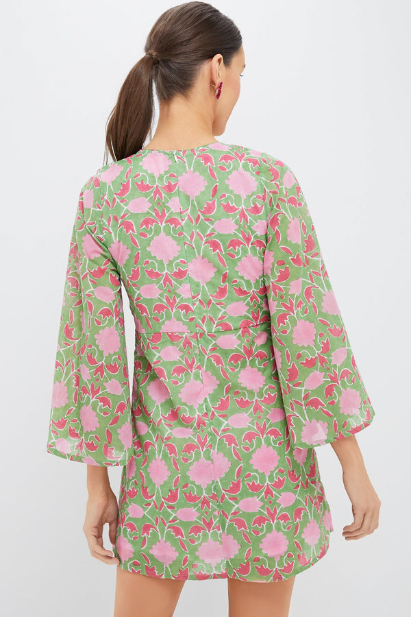 Exclusive Celery Lisbon Print Mary Dress