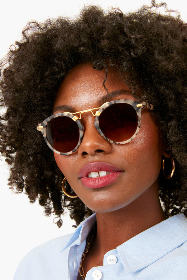 Matte Oyster 24K St Louis Sunglasses