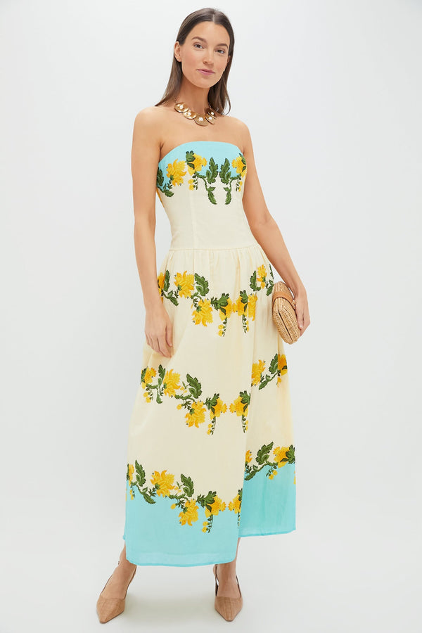 Aqua Mix Bennet Midi Dress
