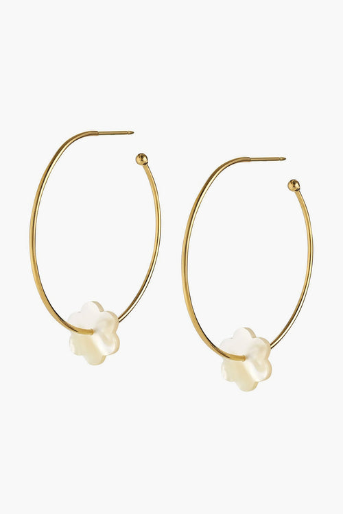 Flowers Hoop-La Earrings