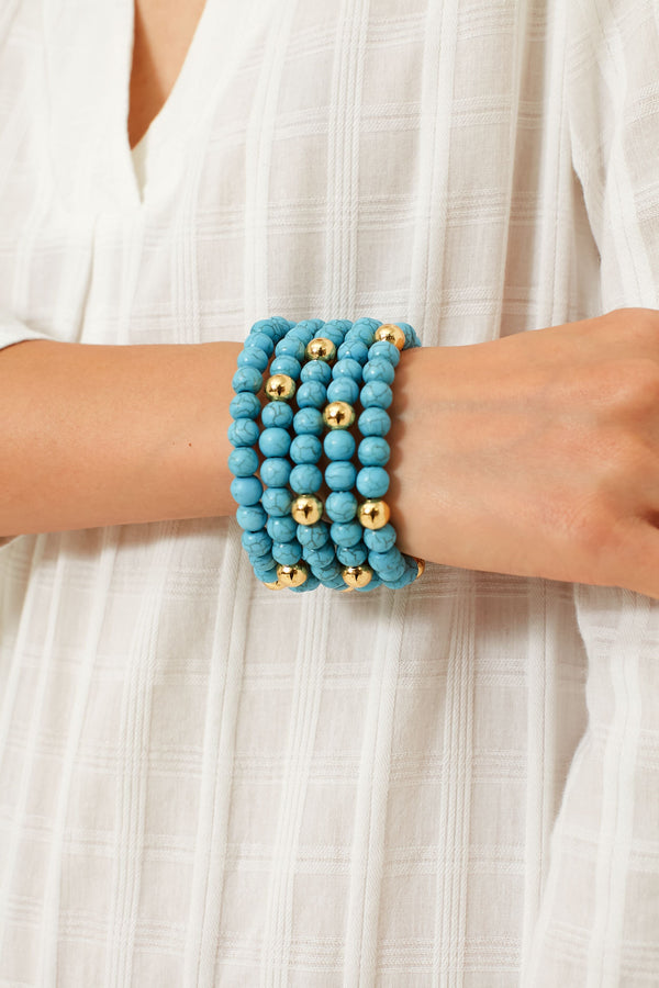Turquoise Lena Stacked Bracelet